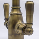 Bidbury & Co. Bickton Monobloc Kitchen Mixer Tap with Twin Lever Metal Handles