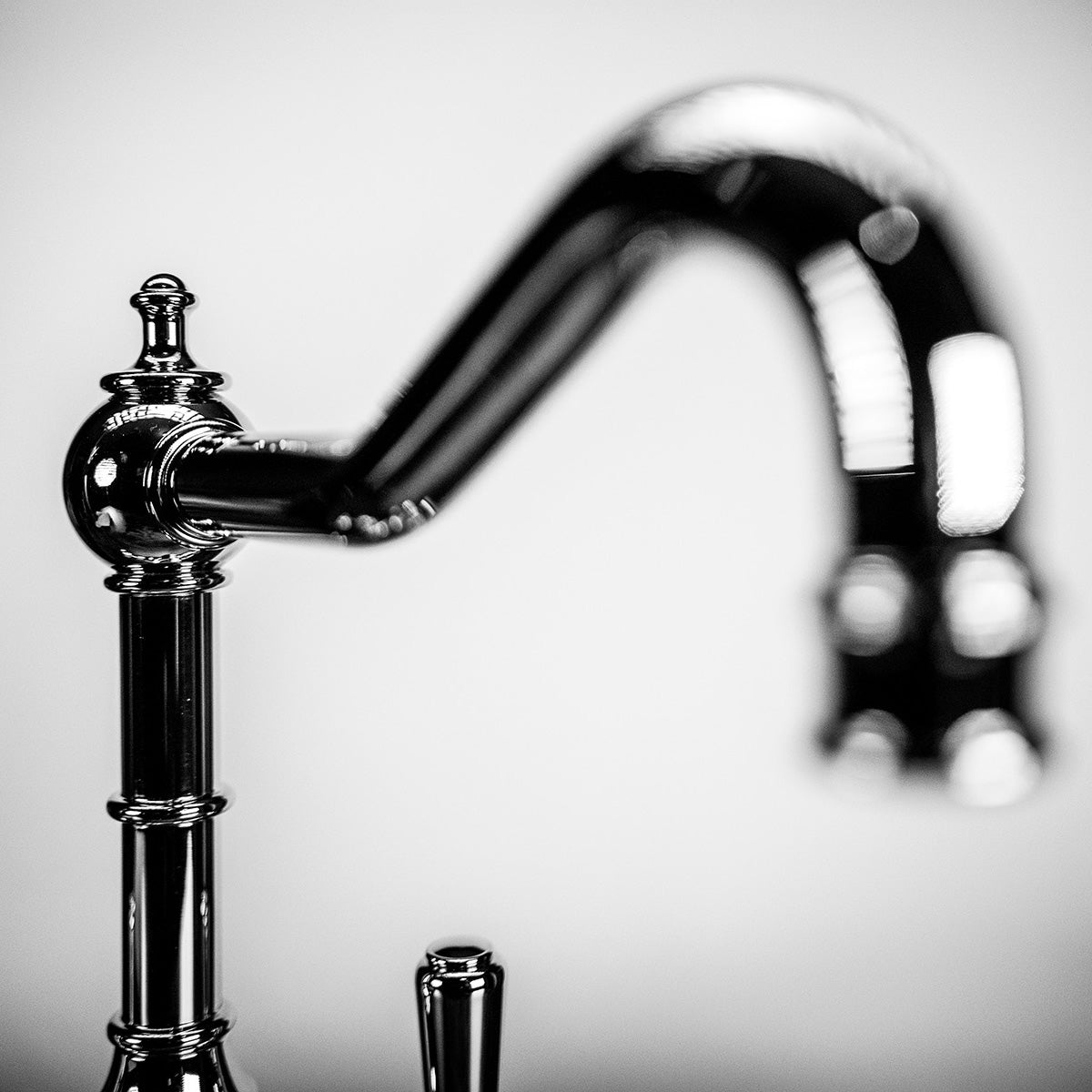 Bidbury & Co. Bickton Monobloc Kitchen Mixer Tap with Twin Lever Metal Handles