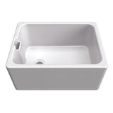 Bidbury & Co. Belfast Mount Single Bowl Kitchen Sink for 600mm Cabinet in Ceramic White