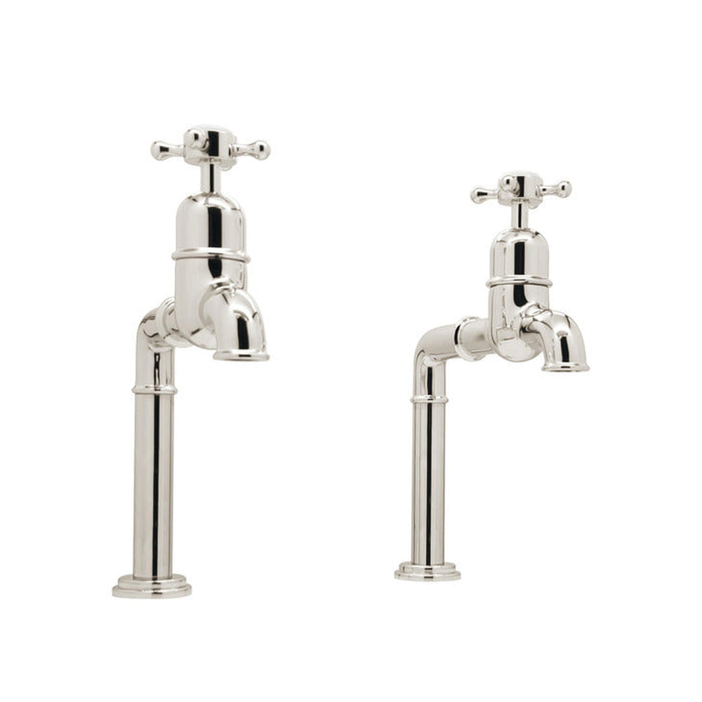 Bidbury & Co. Caswell Bibcock Taps With Crosshead Handles Polished Nickel 57865730