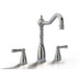 Bidbury & Co. Country Style Spout 3-Hole Mixer Tap With Metal Lever Handles Polished Chrome 57866250

