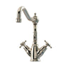 Bidbury & Co. Country Style Spout Crosshead Handles Mixer Tap With Dual Lever  Polished Nickel 57866740
