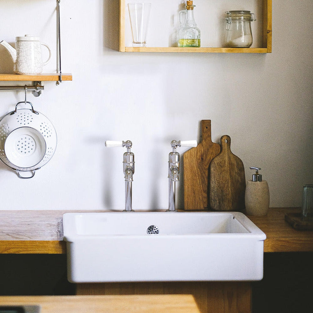 Bidbury & Co. Hanford Bibcock Taps With Porcelain Handles Lifestyle