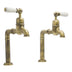 Bidbury & Co. Hanford Bibcock Taps With Porcelain Handles Patinated Brass 57866610
