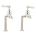 Bidbury & Co. Hanford Bibcock Taps With Porcelain Handles Polished Nickel 57866710