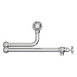 Bidbury & Co. Oakridge Crosshead Handles  Pot Filler With Twin Lever Polished Chrome 57866270
