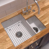 Bidbury & Co. Ryeford 1.5 Bowl Undermount & Inset Kitchen Sink in Fireclay Ceramic with Timeless Classic Styling