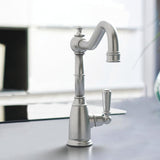 Bidbury & Co. StantonSPA Kitchen Mixer Tap with Single Lever Control Pewter Life Style