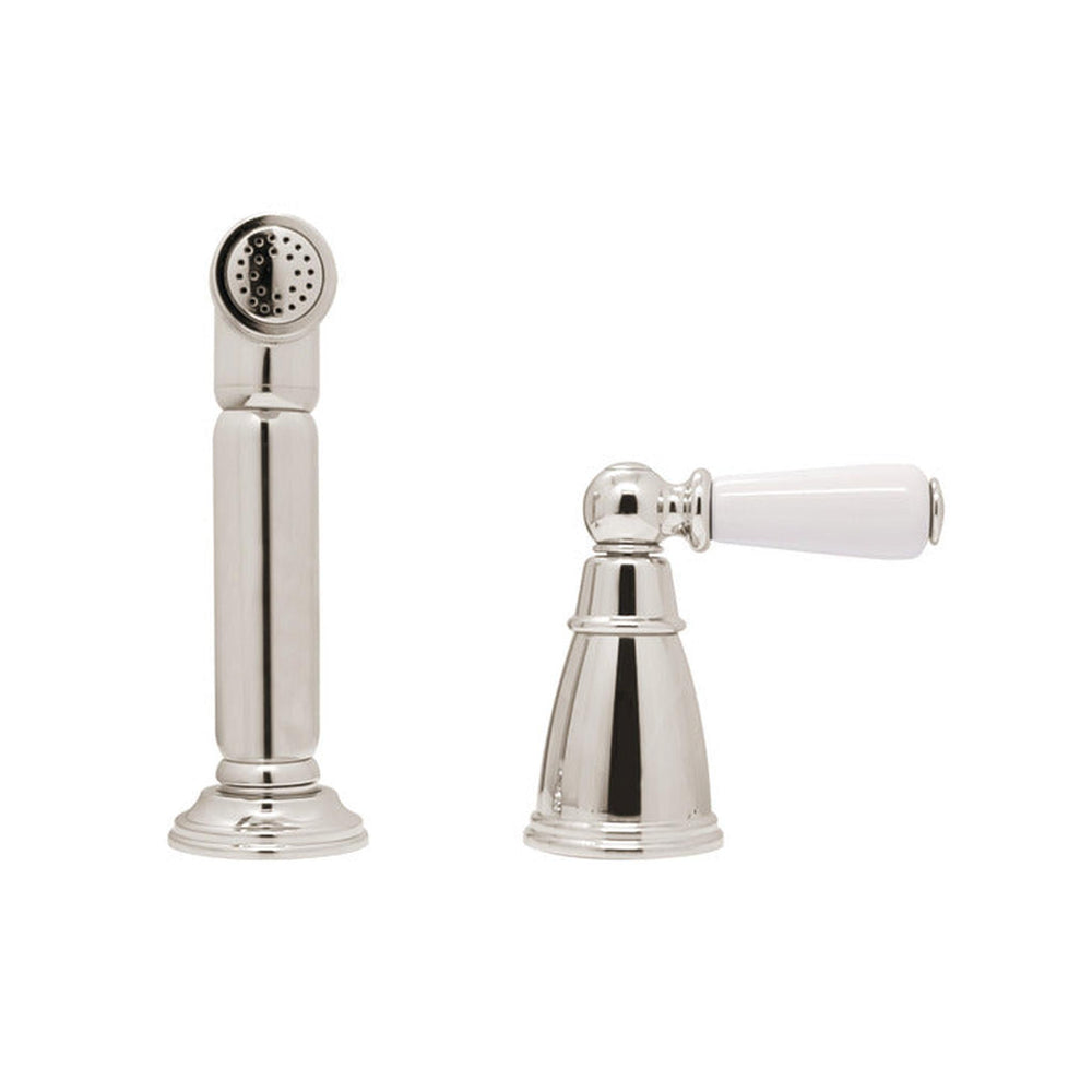 Bidbury & Co. Taynton Independent Out Spray With Porcelain Lever Handle Polished Nickel 57865770