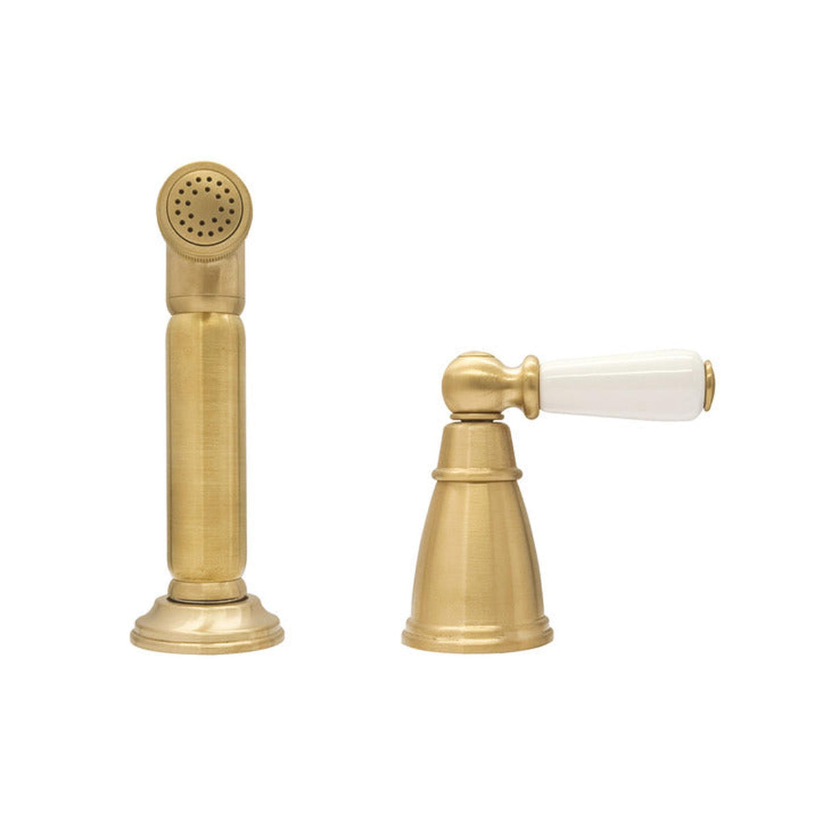 Bidbury & Co. Taynton Independent Pull Out Spray With Porcelain Lever HandleOld English Brass 57865870