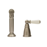 Bidbury & Co. Taynton Independent Pull Out Spray With Porcelain Lever Handle Pewter 57865570