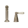Bidbury & Co. Taynton Independent Pull Out Spray With Porcelain Lever Handle Pewter 57865570