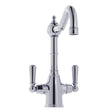 Bidbury & Co Bickton Monobloc Kitchen Mixer Tap with Twin Lever Metal Handles in Chrome