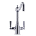 Bidbury & Co Bickton Monobloc Kitchen Mixer Tap with Twin Lever Metal Handles in Chrome
