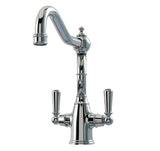 Bidbury & Co. Bickton Monobloc Kitchen Mixer Tap with Twin Lever Metal Handles