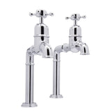 Bidbury & Co Caswell Bibcock Taps with Crosshead Handles in Chrome