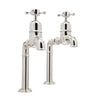 Bidbury & Co Caswell Bibcock Taps with Crosshead Handles in Polished Nickel