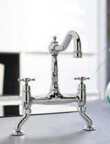 Bidbury & Co. Fairford Bridge Kitchen Tap with Crosshead Handles & Traditional Aesthetic