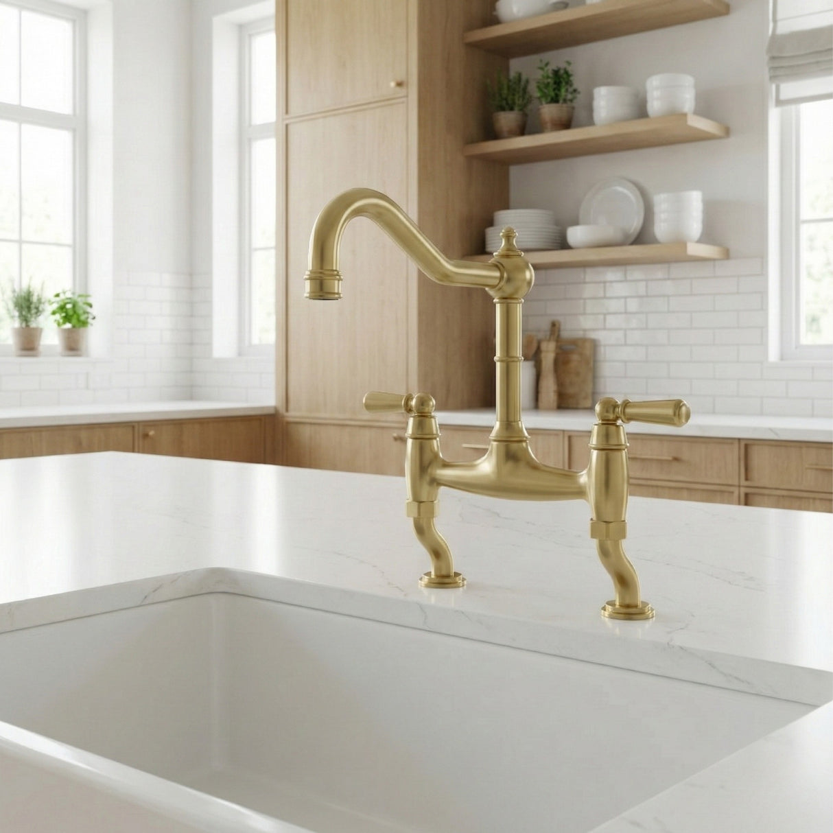 Bidbury & Co Henbury Country Style Spout with Traditional Bridge Tap Life Style