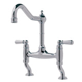 Bidbury & Co Henbury Country Style Spout with Traditional Bridge Tap in Chrome