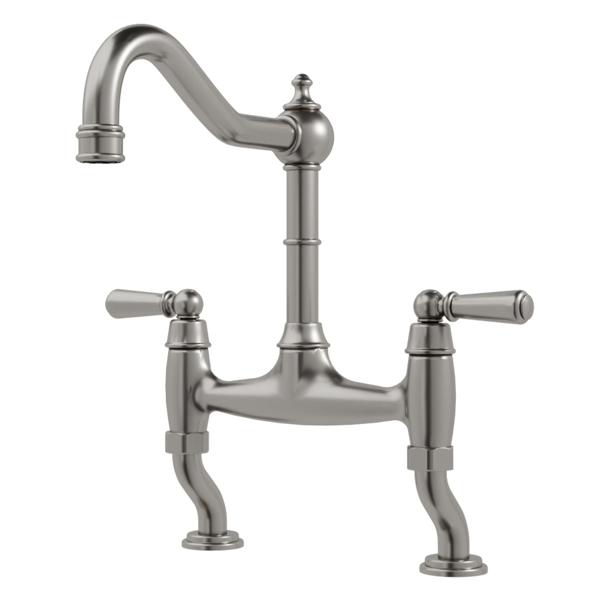 Bidbury & Co Henbury Country Style Spout with Traditional Bridge Tap in Pewter