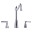 Bidbury & Co Sherston Kitchen Mixer Tap with Ornate Lever Handles in Chrome