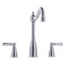 Bidbury & Co Sherston Kitchen Mixer Tap with Ornate Lever Handles in Chrome