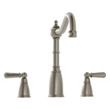 Bidbury & Co Sherston Kitchen Mixer Tap with Ornate Lever Handles in Pewter