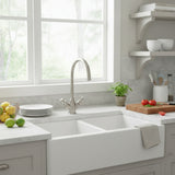 Bidbury & Co Yorkley C-Spout Crosshead Handles with Dual Lever Mixer Tap in Chrome Life Style