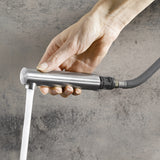 BLANCO Lanora-S Single Lever Kitchen Mixer Tap with Pull Out Spray Pull-Out Spray Head Close-Up
