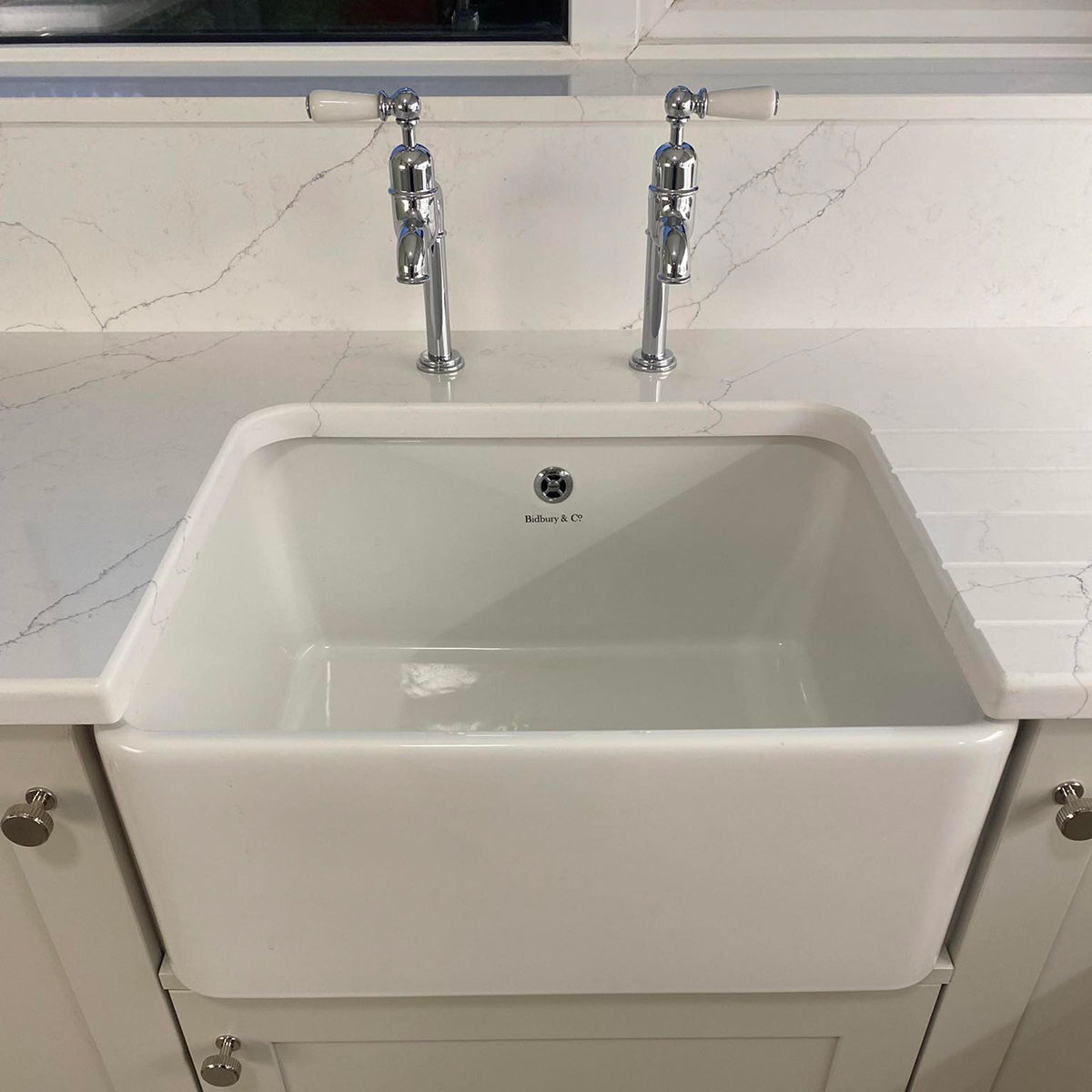 Bidbury & Co. Caswell Kitchen Taps with Crosshead Handles & Classic Bibcock Design