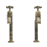 Bidbury & Co. Caswell Kitchen Taps with Crosshead Handles & Classic Bibcock Design