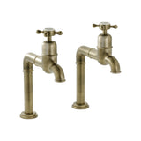 Bidbury & Co. Caswell Kitchen Taps with Crosshead Handles & Classic Bibcock Design