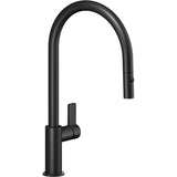 Nobili Flag J Pull-Out Spout Kitchen Tap in Matt Black-The Tap Collection
