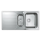 GROHE K500  Inset Mount One and Half  Bowl Kitchen Sink For 600 mm Cabinet in Stainless Steel Satin 57040410