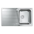 GROHE K500 Inset Mount Single Bowl Kitchen Sink For 450mm Cabinet in Stainless Steel Satin 57040430 
