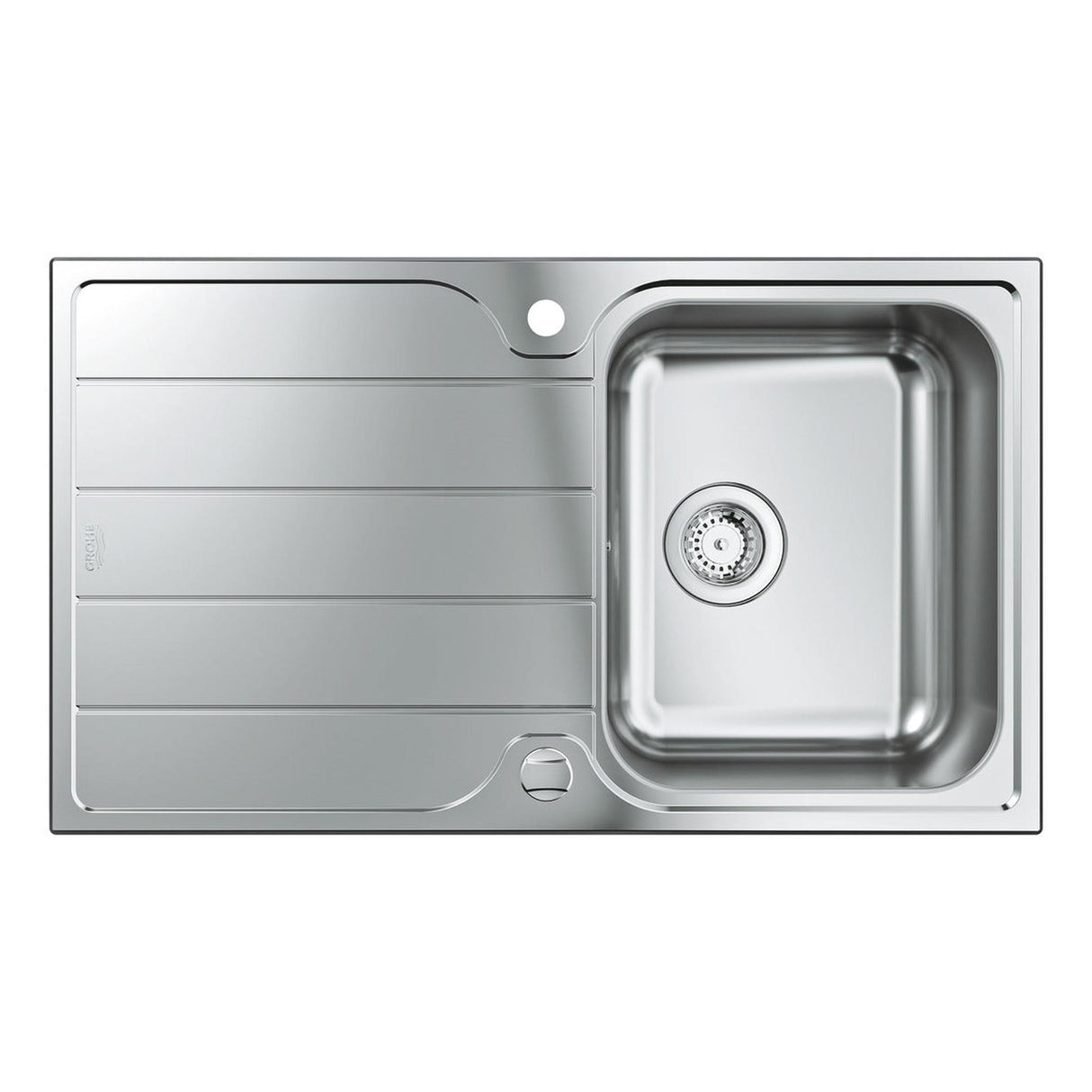 GROHE K500 Inset Mount Single Bowl Kitchen Sink For 450mm Cabinet in Stainless Steel Satin 57040430 