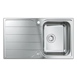 GROHE K500 Inset Mount Single Bowl Kitchen Sink For 450mm Cabinet in Stainless Steel Satin 57040430 