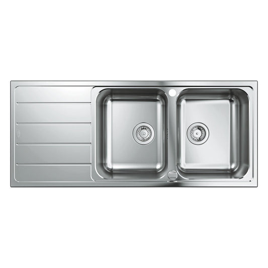 GROHE K500 Inset mount Single Bowl Kitchen Sink For 800mm Cabinet in Stainless Steel Satin 57040390