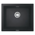 GROHE K700 Undermount, Inset Mount Single Bowl Kitchen Sink For 600mm Cabinet in Stainless Steel Black 57042400