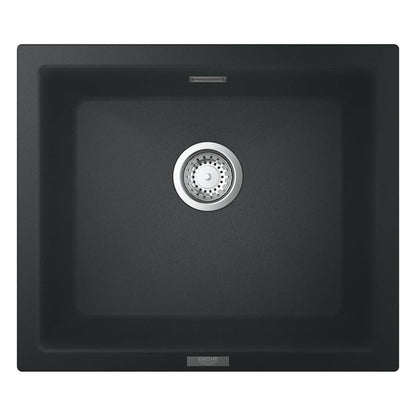 GROHE K700 Undermount, Inset Mount Single Bowl Kitchen Sink For 600mm Cabinet in Stainless Steel Black 57042400