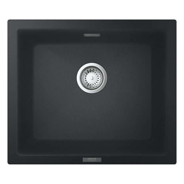 GROHE K700 Undermount, Inset Mount Single Bowl Kitchen Sink For 600mm Cabinet in Stainless Steel Black 57042400