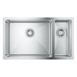 GROHE K700 Undermount One and Half  Bowl Kitchen Sink For 800 mm Cabinet in Stainless Steel Satin 57040340 