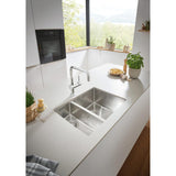 GROHE K700 Undermount One and Half  Bowl Kitchen Sink For 800 mm Cabinet in Stainless Steel Satin 57040340 Lifestyle 