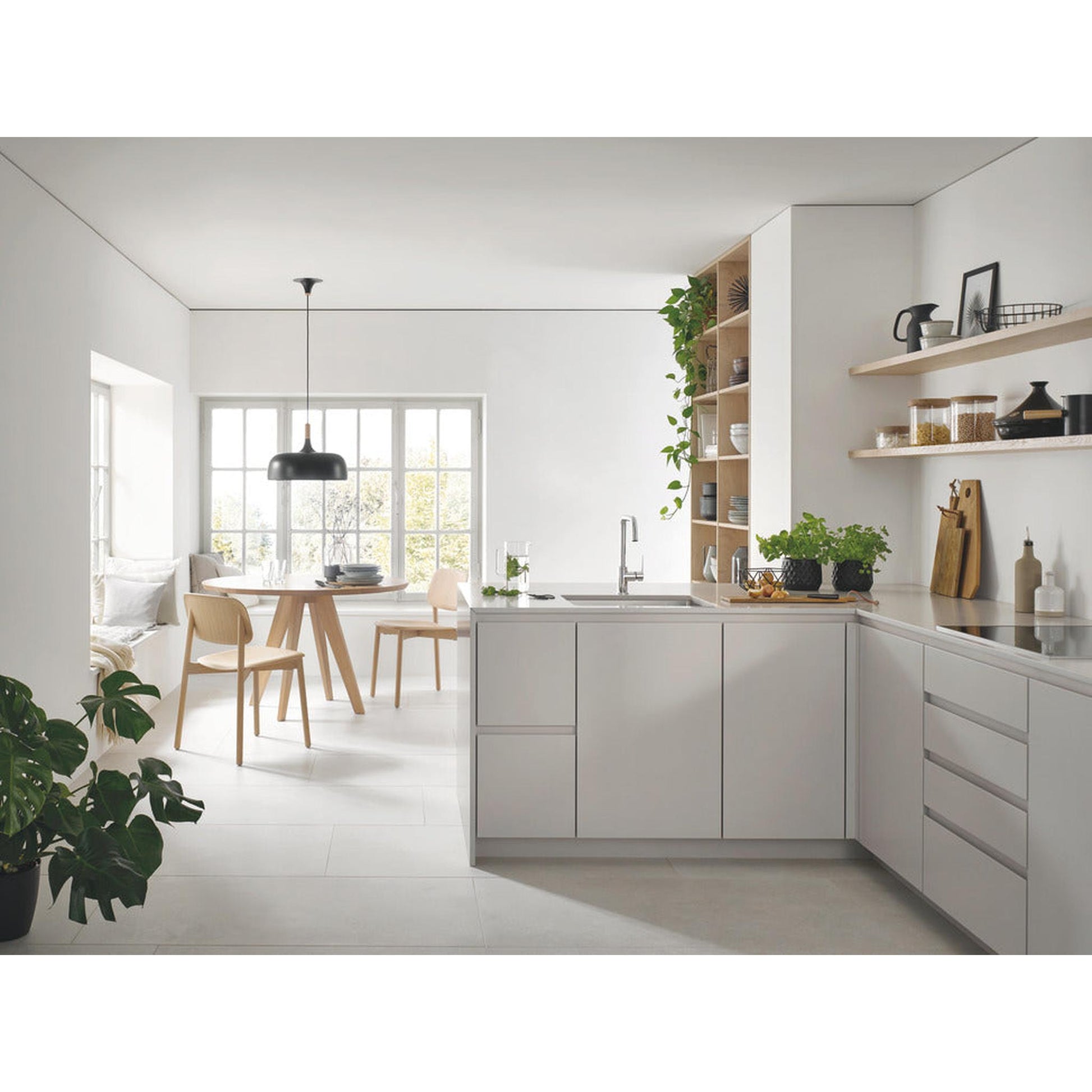 GROHE K700 Undermount  Single Bowl Kitchen Sink For 600mm Cabinet in Stainless Steel Satin 57040400 lifestyle 2
