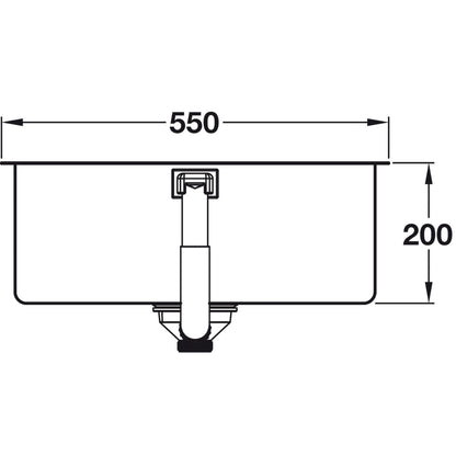 GROHE K700 Undermount  Single Bowl Kitchen Sink For 600mm Cabinet in Stainless Steel Satin Dimension 57040400