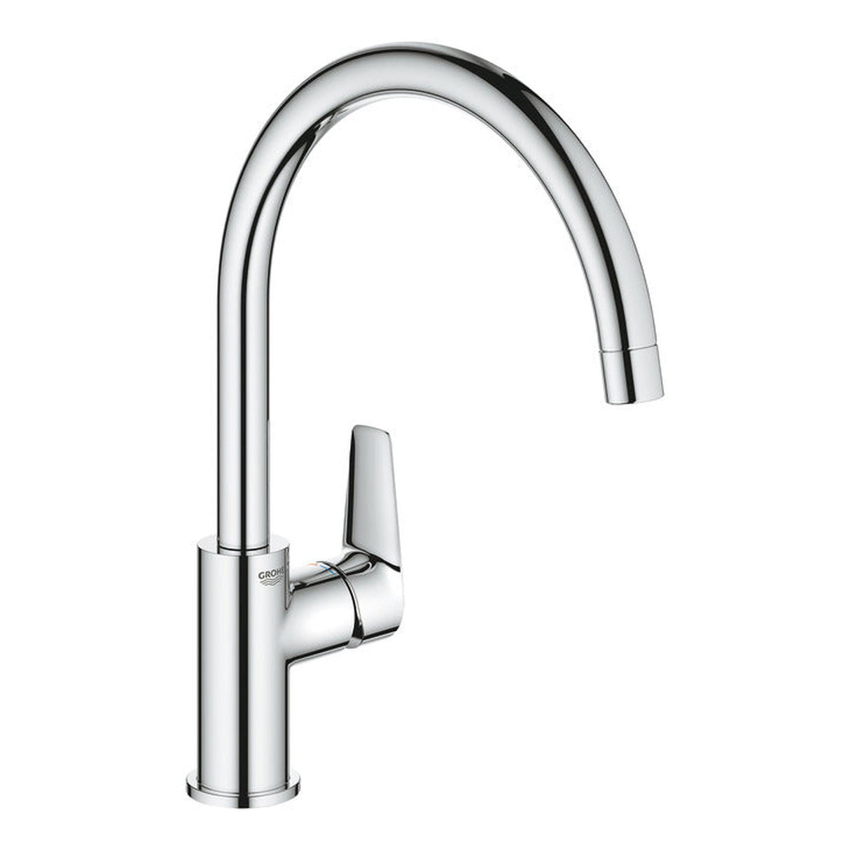 Grohe BauEdge Contemporary Mixer Tap With Single Lever  Polished Chrome 57760220