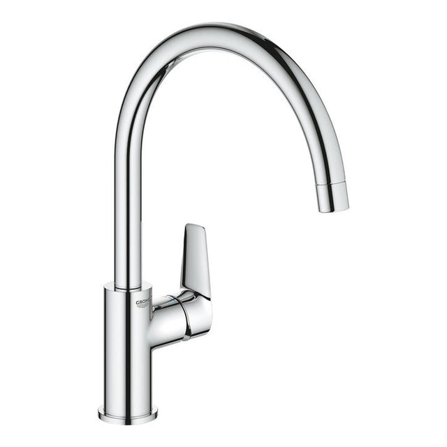 Grohe BauEdge Contemporary Mixer Tap With Single Lever  Polished Chrome 57760220