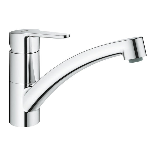 Grohe BauEdge Low Spout Mixer Tap With Single Lever In Polished Chrome 57761240