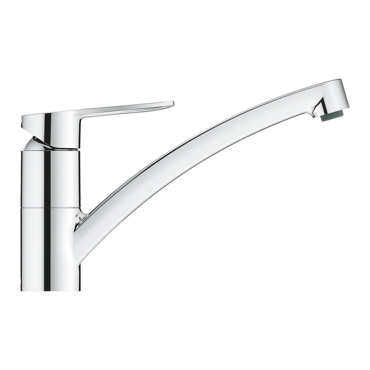 Grohe BauEdge Low Spout Mixer Tap With Single Lever In Polished Chrome 57761240 2